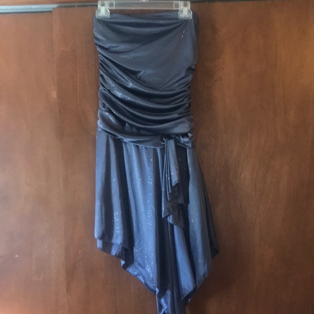 Grey, sparkly mini dress (formal)